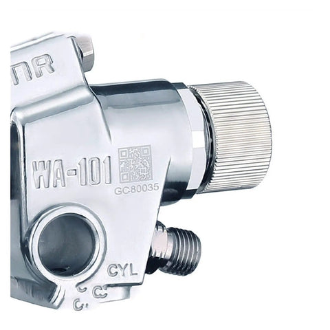 Close-up of Heavy Duty 0.8 Mm Stainless Steel Long Tube Spray Gun And Sand Blaster nozzle with engraved detail.
