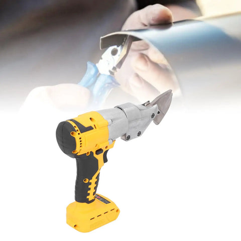 Fafeicy Cordless Electric Metal Shear Cutter With Brushless Motor and 360 Degree Rotating Head for cutting metal sheets.