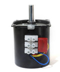Low Noise High Torque 28W 68KTYZ Permanent Magnet Synchronous Motor With 8mm Center Shaft No Hole Forward Reverse Control 220V AC Electric Motor 50 RPM Easy Install For Home Appliances, front view