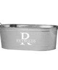 Personalized Galvanized Beverage Tub With Name And Initial For Parties, Custom Drink Cooler, 5.5 Gallons, Backyard Bar Must-Have