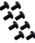 Black M6-1.0 X 10mm Rear License Plate Screws 18-8 Stainless Steel Phillips Pan Head Bolt-On Compatible With Audi And VW 8 Pack