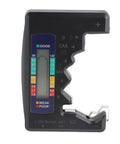 Color LCD Battery Checker With Three Color Readouts For AA AAA C D 9V And 1.5V Cells Handy Home Battery Tester And Capacity Meter For Rechargeables Or Alkaline Batteries handheld black plastic