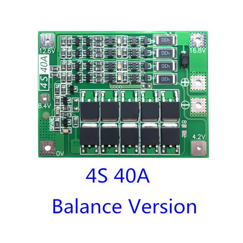Beefed Up 4S 40A Active Equalizer Balancer For LiFePO4 Lithium Battery Protection Bms Board displaying circuit layout and components.
