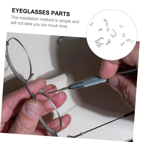 Eyewear Repair Kit With Replacement Screws For Glasses Sunglasses And Wire Frame Eyewear, Quick And Easy Fix Tools shown