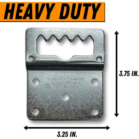 Heavy Duty Taxidermy Wall Hangers Two Pack For Big Game Trophy Displays Featuring Precision Leveling Brackets Hella Strong Steel Design No Sweat Setup For Straight Up Perfect Angles, 3.75x3.25 inches zinc coated steel