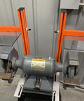 Bench Grinder Safety Shields For 6 To 8 Inch Wheels, Lexan Guards Pair installed on a bench grinder, Pro Grade Eye Protection