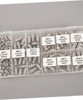 Grease Fitting Assortment Kit Zinc Plated Straight And Angled Zerk Fittings for Machinery Lubrication in plastic case
