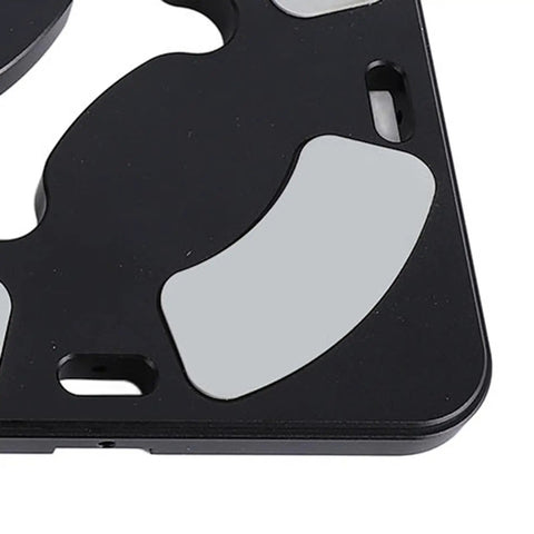 Kickass Woodworking Radius Template Set With Durable Aluminum Router Guide and Quick Release Bases, routing template detail.