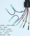 Ignition Switch With Key For Outboard Motor Control Box No Hassle Install 3 Position Off Run Start 6 Wires Push To Choke