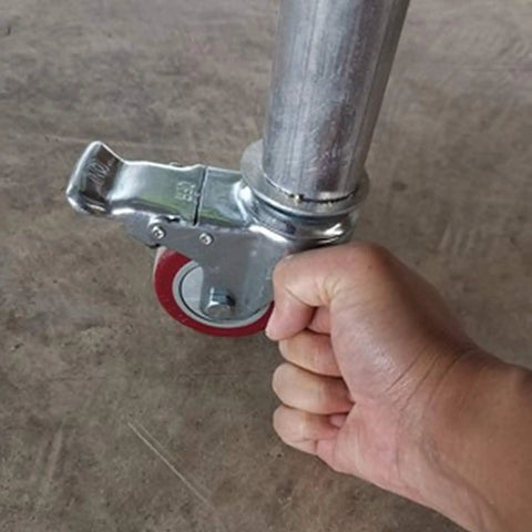 Built Tough Pro Grade Heavy Duty Polyurethane Swivel Caster Wheels With Threaded Stem for smooth control while rolling.