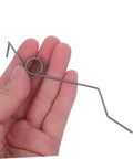 Upgrade Your Trash Bin With These 6 Black Iron Torsion Spring Replacement Kits Made For Kitchen Garbage Cans And Waste Baskets Featuring Quiet Operation Perfect For Home Or Office Use To Fix Broken Lids Fast black iron torsion spring in hand