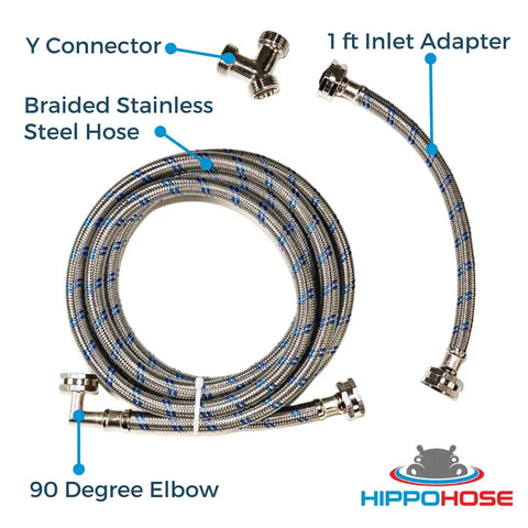 12 Foot Steam Dryer Hose Install Kit With Octagon Connections For Easy And Secure Tightening Universal Fit To All Steam Dryers