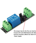 Image of Six Pack 1 Channel Relay Module with 3V/3.3V high-level trigger, optocoupler isolated drive, and DC control board.