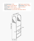 Flip-Up Dock Ladder 4-Step Heavy-Duty Aluminum Swim Ladder For Boats And Pontoons 350 Lb Capacity, 69 in tall