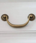4.25 Inch Dresser Pull Handle Antique Bronze Zinc Alloy Cabinet Hardware Drawer Pull With 108mm Center To Center Attached