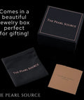 Must Have 14K Gold Akoya Pearl Necklace Bracelet Earrings Set With 18 Inch Princess Length For Women gift box