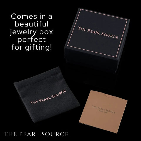 Must Have 14K Gold Akoya Pearl Necklace Bracelet Earrings Set With 18 Inch Princess Length For Women gift box