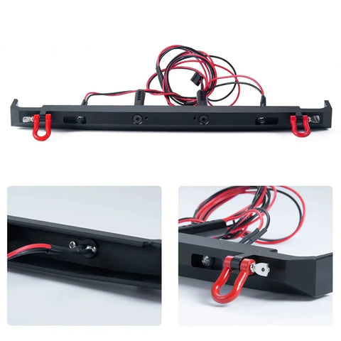 LED Light Strips Kit For 1:10 Bronco RC Crawler With Metal Rear Bumper And Lights Upgrade Fits SCX10 III AXI03014