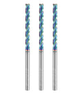 Up Cut Spiral Router Bit Set, 3 Flutes, 1/8 Inch Cutting Diameter, 1/8 Inch Shank, 1-1/4 Inch Cutting Length, 2-1/2 Inch OAL