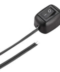 Rocker Switch With Pre Applied Adhesive For 12V DC Cars No Drill Install Quick Stick Mount Easy On Off Control For Fog Lights LED Light Bars And Auxiliary Lighting Water Drop Shaped Button Includes 50cm Wiring 1 Piece, black wire