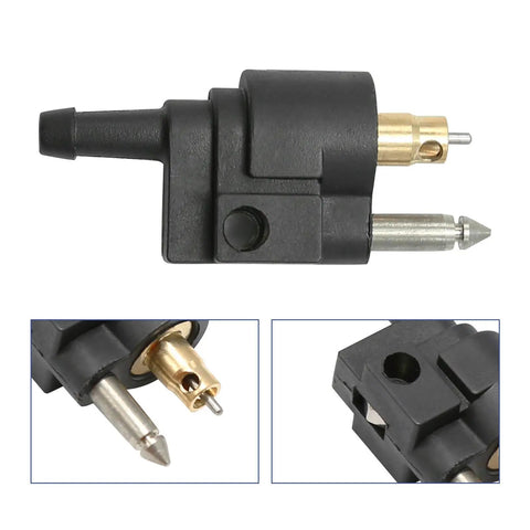 Six Millimeter One Quarter Inch Male Fuel Line Connector Fittings For Outboard Motor Fuel Tank Hose Pipe Durable Marine Grade Material Plug And Play Direct Fit Easy Install Replacement shown in detail