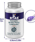 Silicone Brake Grease Lubricant For Calipers Pad Pins And Parts With Brush Synthetic Ceramic Formula 8 oz jar and purple grease close-up