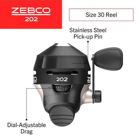 Easy To Use Spincast Fishing Reel Size 30 Right Hand Retrieve No Tangle Design All Metal Gears Stainless Steel Pickup Pin