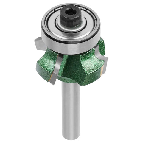 Pro Woodworking Router Bit With 4 Sharp Teeth For Precise Edge Trimming And Banding Cleanup R1 R2 R3 Carbide Heads on durable shank.