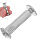 Rock Solid 100 Piece Pack M6 Cabinet Panel Binding Bolts for Furniture Assembly Made From Cold Rolled Steel with silver finish