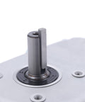 Close-up of shaft on 13HP Reduction Gearbox For Honda GX270 With Internal Clutch And Rotatable Oil Plug Half Speed Reduction In Silver