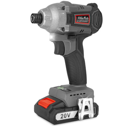 Cordless Impact Driver With 20 Volt Brushless Motor Monster Torque Up To 1590 Inch Pounds Variable Speed Up To 2900 RPM One Quarter