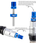 20 Tooth Bottom Bracket Removal Tool Kit with Anti Drop Fixing Rod Compatible with Shimano Octalink ISIS Truvativ Race Face and FSA BB Systems Pro Grade Heavy Duty 304 Stainless Steel Bike BB Tool for Easy Removal and Installation with detailed instructions
