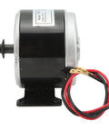 Side view of 24V 250W Brushed Motor For Electric Bike And Scooter Replacement Part with wiring visible