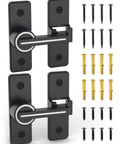 Built Tough Heavy Duty Zinc Alloy Gate Latch Lock for Barn Doors and Sliding Doors 180 Degree Flip Latch Safety Bolt Set