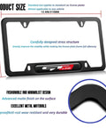 Tough As Nails Black Aluminum License Plate Frames and Covers Kit; matte finish with GT Line detail, 6.4 x 12.4 inches.
