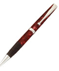 Custom ballpoint pen from 7mm Pen Kit Bundle For Woodturning Projects With Hardware, Wood Blanks, And Slimline Bushings on a lathe.