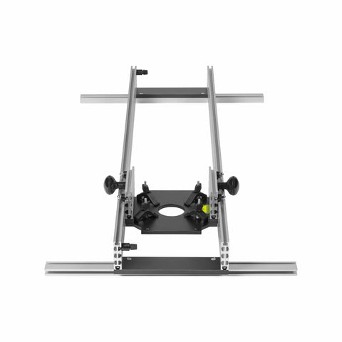 27 Inch Router Sled For Planing And Slab Flattening With Ultra Track Aluminum Rails, Rigid Rail System, Front View