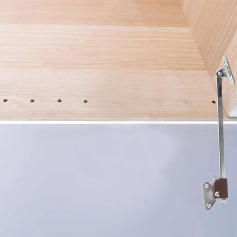 Two Pack Heavy Duty Lift Up Cabinet Hinges With Gas Spring Supports For Cabinets Doors Wardrobes And Bookcases Keeps Lids And Flaps Open Safely And Smoothly Perfect For Kitchens Closets And Home Furniture Projects, metal hinge installed inside cabinet