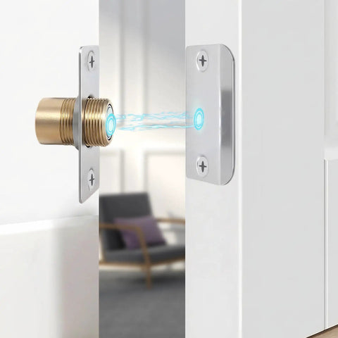Adjustable Ball Magnetic Door Catch with stainless steel and brass top mount latch for closet doors, easy install, tight hold