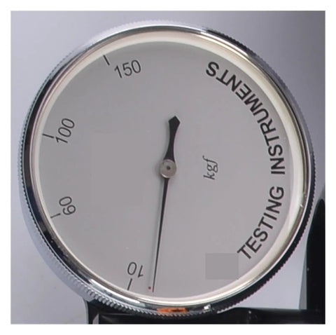 Slick Digital Hardness Tester Featuring C Clamp Portable Durometer Gauge For Steel Copper And Aluminum showing measurement dial.