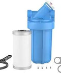 Heavy Duty Whole House Lead Reduction Water Filtration System With 10-Inch Big Blue Housing, Includes PB35-10 Filter Cartridge