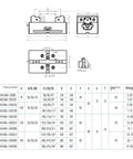 Top Shelf Heavy Duty Self Centering Bench Vise Featuring 5 Inch Concentric Parallel Jaws Built For Smooth CNC Fixture Setup And Rock Solid Pipe Clamping Daily measurements and specifications diagram.