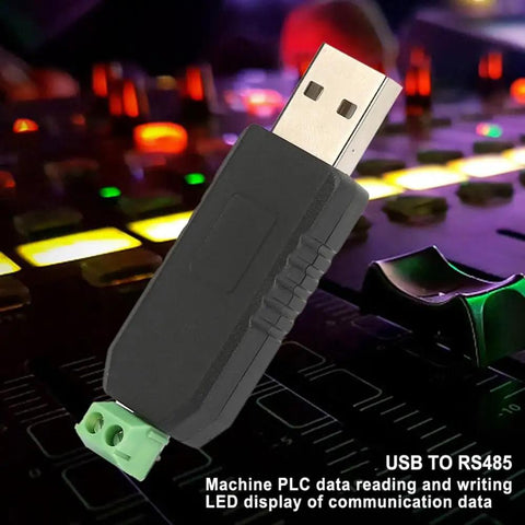 USB to RS485 Converter Adapter 2 Pack Plug and Play Data Transmission Serial Module with LED indicator for PLC and SCADA