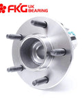 Front view of Rear Wheel Bearing Hub Assembly With ABS For 2005 To 2006 Chevy Equinox, 2006 Pontiac Torrent, 2002 To 2007 Saturn Vue 5 Lug Rear