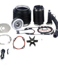 Must Havy Duty Marine Beam Seal Bellows Kit Compatible With 30-803099T And 47-43026Q06 Universal Waterproof Boot Replacement For Boat Systems, black rubber bellows and gaskets