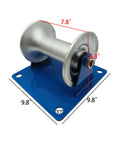 7.8 Inch Pipe Feeding Sheave And Cable Puller Sheave Workhorse Rugged Cable Pulley for large scale laying, aluminum base view