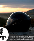 Motorcycle helmet at sunset with 12 Piece Motorcycle Helmet Visor Screws And Visor Clip Fixing Sun Screws for motocross helmets insert