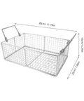 Heavy Duty Stainless Steel Cleaning Basket For Ultrasonic Cleaner Boss Level wire mesh tray, 30x20x16 cm, perfect for jewelry and clinic gear.
