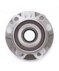 Front view of the Front Wheel Bearing Hub Assembly Set for 2006 2012 Toyota RAV4 3.5L V6, 2013 2018 RAV4, 2011 2016 Scion tC Manual Transmission