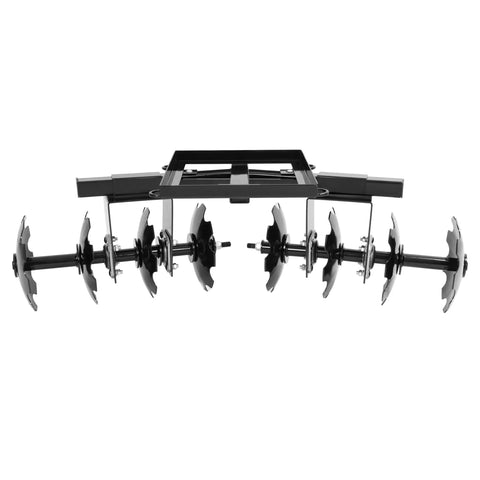 54 Inch Universal Disc Plow For ATV UTV Harrow Garden Tractor Attachment With 2 Inch Receiver Powder Coated Steel